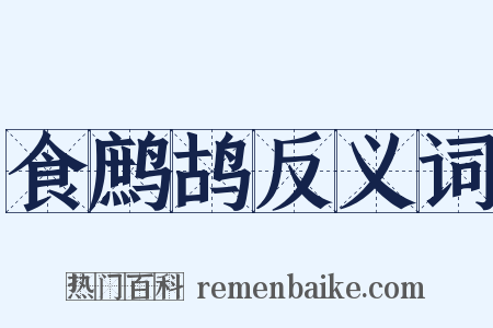 食鹧鸪反义词是什么意思的图片